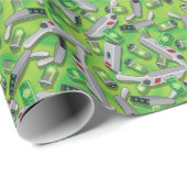 Portal Pistool Patroon Cadeaupapier (Rol Hoek)