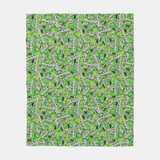 Portal Pistool Patroon Fleece Deken (Voorkant)