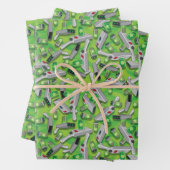 Portal Pistool Patroon Inpakpapier Vel (In situ)