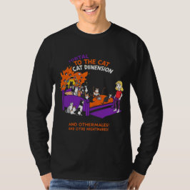Portal to the Cat Dimension: Funny Chaos Cat Tee T-shirt