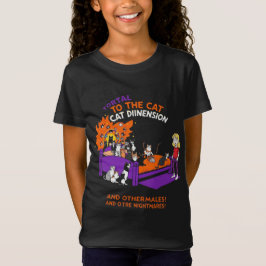 Portal to the Cat Dimension: Funny Chaos Cat Tee T-shirt