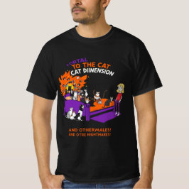 Portal to the Cat Dimension: Funny Chaos Cat Tee T-shirt