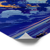 Portal Vortex - Lone Silhouette Fantasy Art Poster (Hoek)