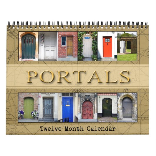 Portalen deur fotografie | Kies uw jaar Kalender (Hoes)