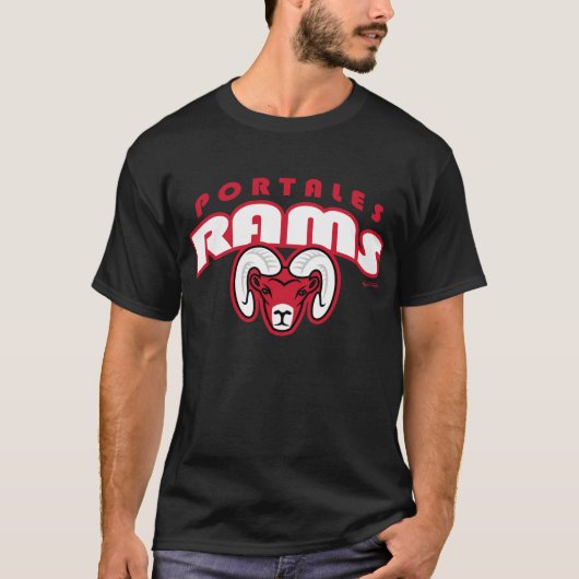 Portales Rams Arched Lettering T-Shirt (Voorkant)
