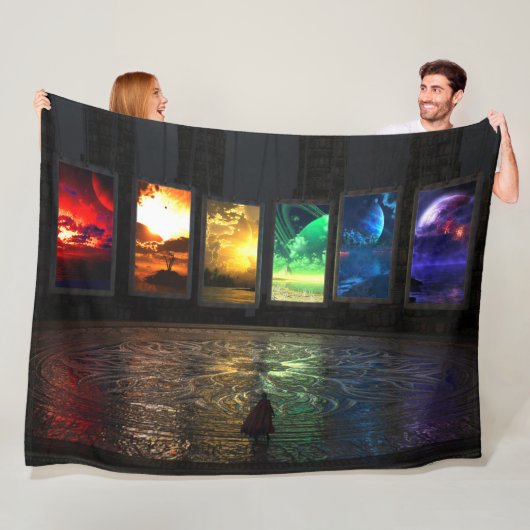 Portals Fleece Blanket (In situ)