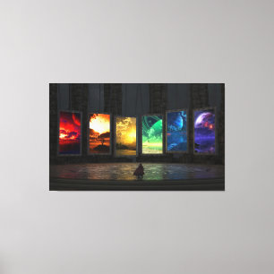 Portals gestreken Canvas