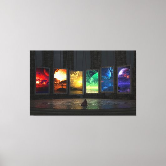 Portals gestreken Canvas (Voorkant)