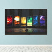 Portals gestreken Canvas (Insitu (Houten vloer))