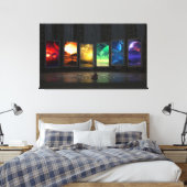 Portals gestreken Canvas Afdruk (Insitu (Slaapkamer))