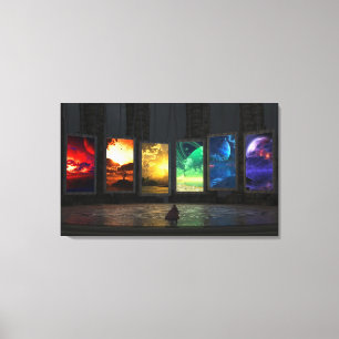 Portals Triptych Canvas Afdruk
