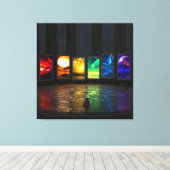 Portals (vierkant) canvas afdruk (Insitu (Houten vloer))