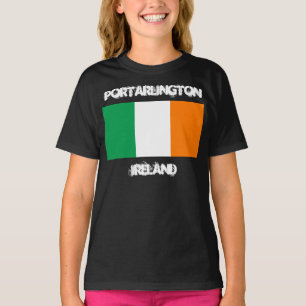Portarlington, Ierland met Ierse vlag Meisjes T-shirt