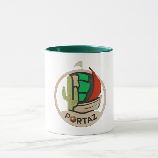 PortAZ logo 2 ontwerp op mok (Midden)