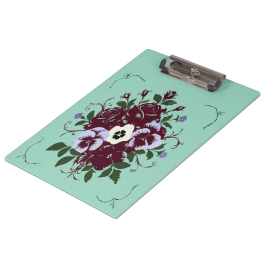 Porte-bloc Botanique | Élégance et Organisation Klembord (Gekanteld)