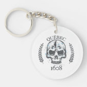Porte-clé acrylique Québec biker skull/kraan Sleutelhanger (Voorkant)