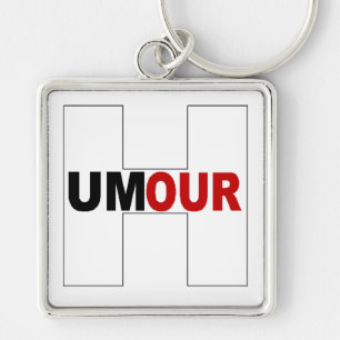 Porte-clé carré Premium DESIGN HUMOR Sleutelhanger