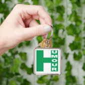 Porte-clé carré Premium HUMOR Sleutelhanger (Hand)