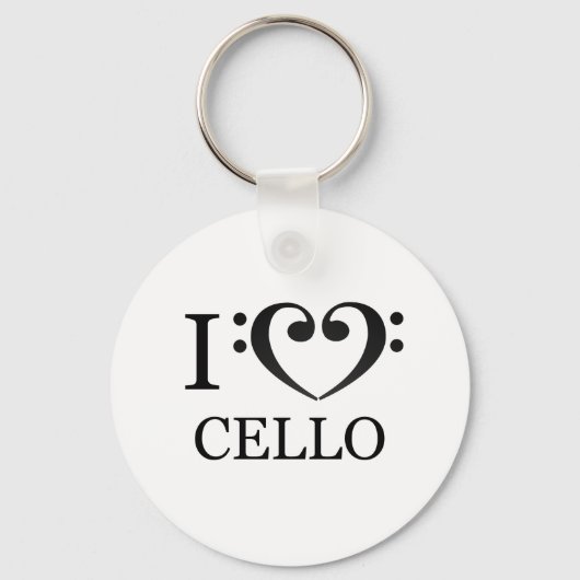 Porte-clé I Love Cello Sleutelhanger (Voorkant)
