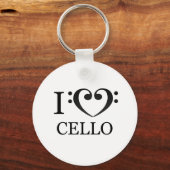 Porte-clé I Love Cello Sleutelhanger (Voorkant)