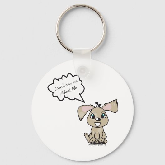 Porte-clé keurt een hond goed sleutelhanger (Voorkant)