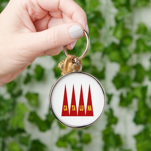 Porte-clé rond Premium CATALUNA Sleutelhanger (Hand)