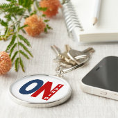 Porte clé rond Premium ONTARIO Sleutelhanger (Zijkant)