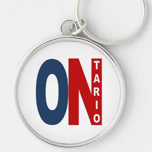 Porte clé rond Premium ONTARIO Sleutelhanger (Voorkant)
