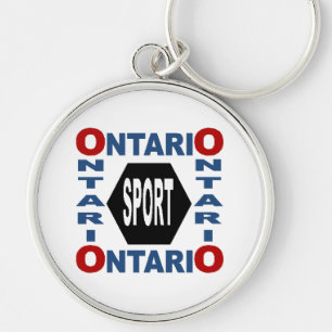 Porte clé rond Premium ONTARIO SPORT Sleutelhanger