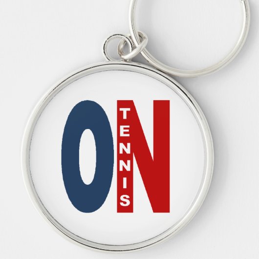 Porte clé rond Premium ONTARIO TENNIS Sleutelhanger (Voorkant)