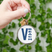 Porte-clé rond Premium VIRGINIA BEACH Sleutelhanger (Hand)