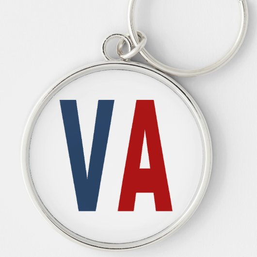 Porte clé rond Premium VIRGINIA Sleutelhanger (Voorkant)
