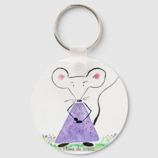 Porte clef Plume de souris au printemps Sleutelhanger