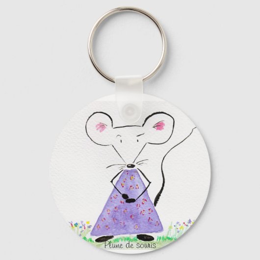 Porte clef Plume de souris au printemps Sleutelhanger (Voorkant)