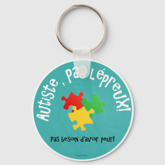 Porte-clés Autiste, pas lépreux Sleutelhanger