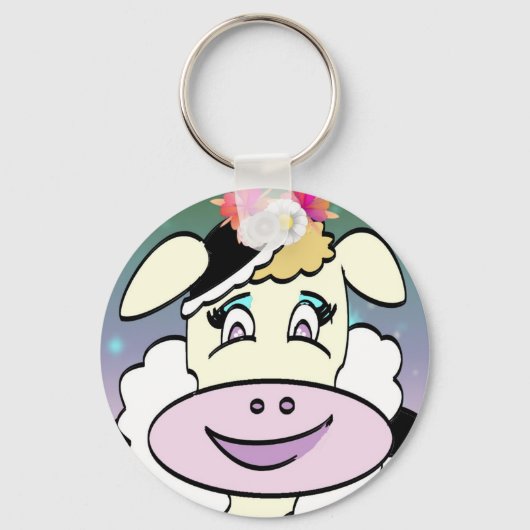 porte clés basique " portrait de vache " sleutelhanger (Voorkant)