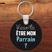 Porte Clés Cadeau Veux Tu être mon Parrain Sleutelhanger (Voorkant)