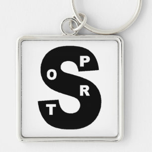 Porte-clés carré Premium DESIGN SPORT Sleutelhanger