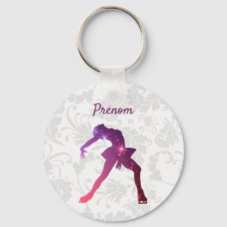 Porte clés pour patineuse - Silhouette Roos Violet Sleutelhanger
