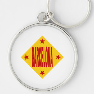 Porte-clés rond Premium BARCELONA Sleutelhanger