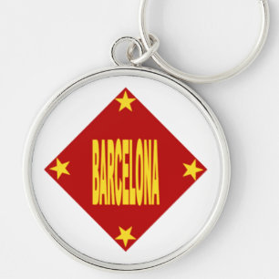 Porte-clés rond Premium Design BARCELONA Sleutelhanger