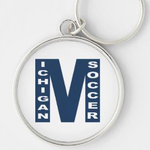 Porte clés rond Premium MICHIGAN VOETBAL Sleutelhanger