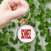 Porte-clés rond Premium SCHWEIZ Sleutelhanger (Hand)