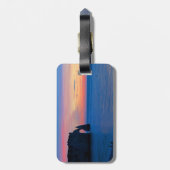 Porte d'Aval bij zonsondergang Bagagelabel (Achterkant verticaal)