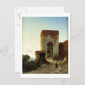 Porte de Justice, Alhambra, Granada (olie op canva Briefkaart (Voorkant / Achterkant)