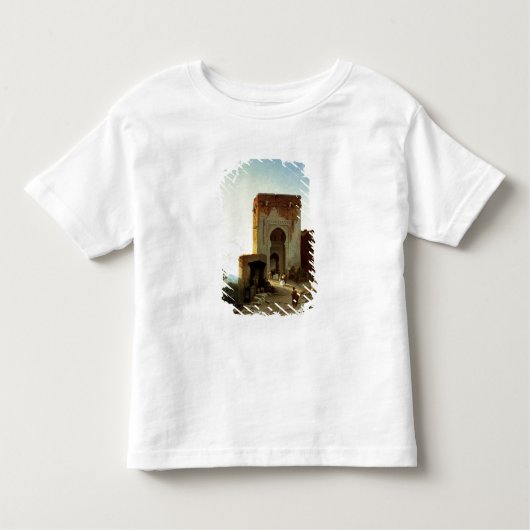 Porte de Justice, Alhambra, Granada (olie op canva Kinder Shirts (Voorkant)