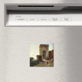 Porte de Justice, Alhambra, Granada (olie op canva Magneet (Insitu (Vaatwasser))