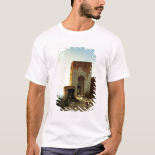 Porte de Justice, Alhambra, Granada (olie op canva T-shirt