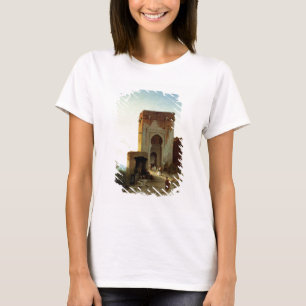 Porte de Justice, Alhambra, Granada (olie op canva T-shirt
