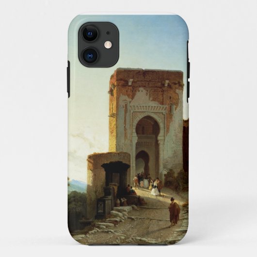 Porte de Justice, Alhambra, Granada (olieverf op d Case-Mate iPhone Case (Achterkant)